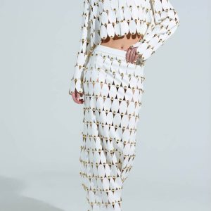 Cropped Two-Piece Set