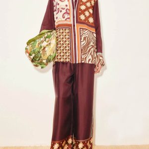 Satin Wide-Leg Two-Piece Set