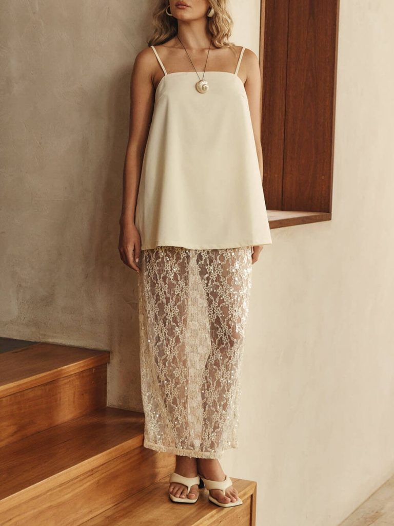 Lace Sheer Elegant Two-Piece Set