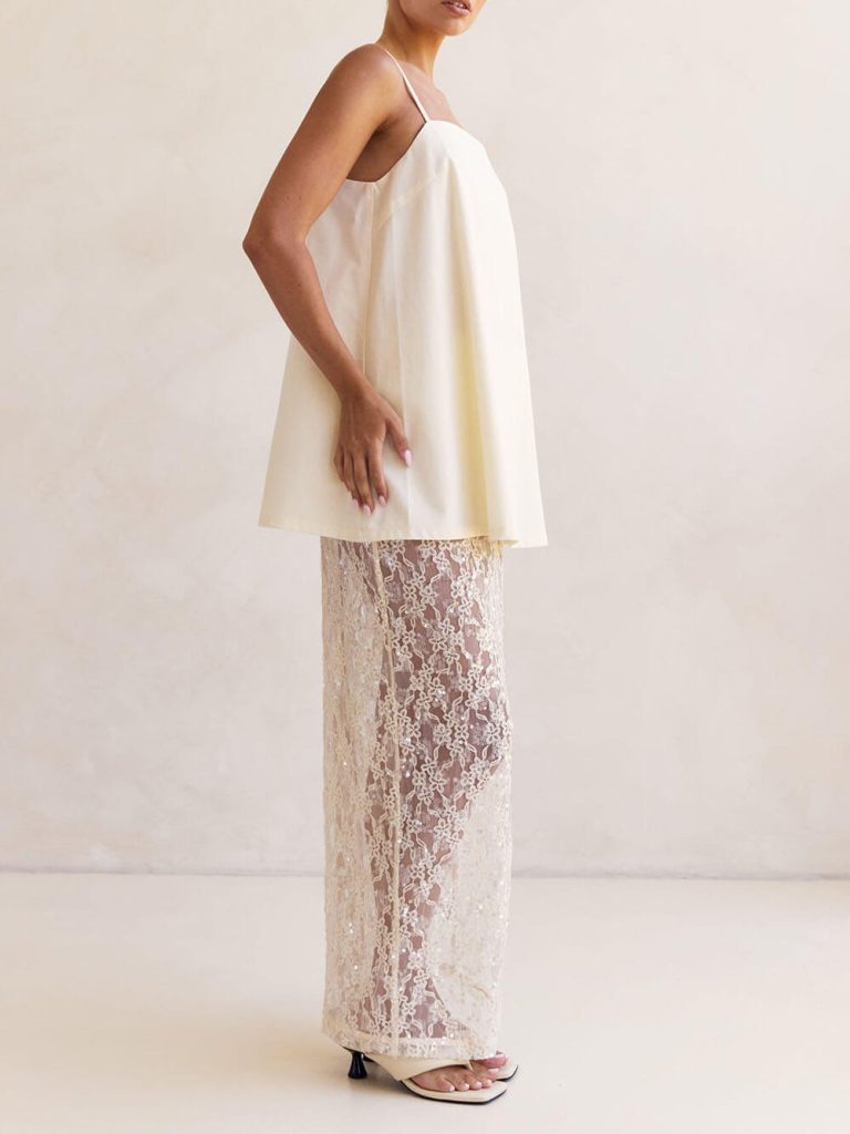 Lace Sheer Elegant Two-Piece Set