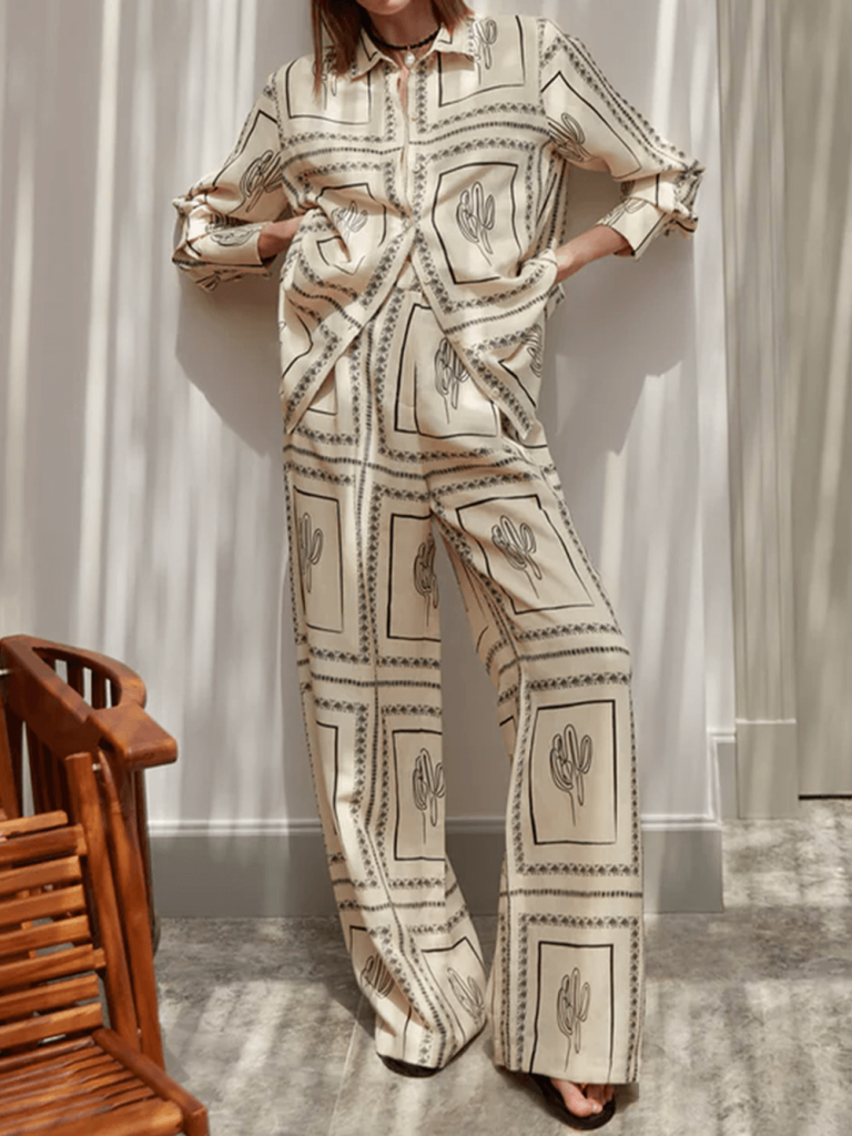 Printed Two-Piece Set