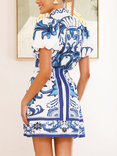 Printed Floral Skirt