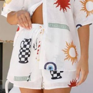 Printed Casual Bottoms