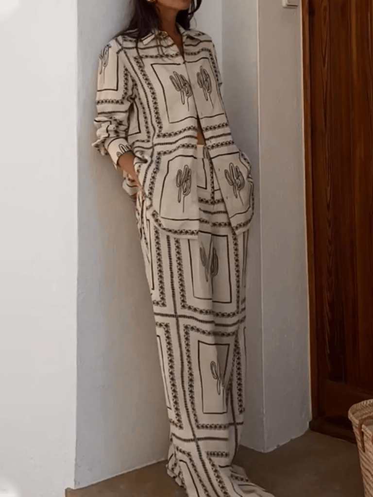 Printed Two-Piece Set