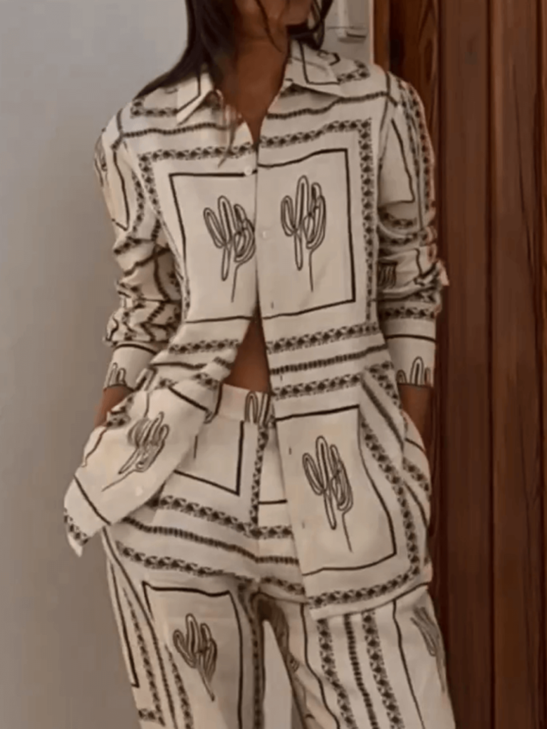 Printed Two-Piece Set